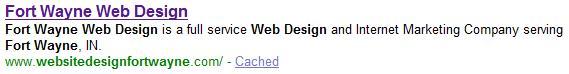 Fort Wayne Web Design Page Title